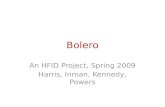 Bolero An HFID Project, Spring 2009 Harris, Inman, Kennedy, Powers.