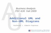 A U Additional UML and Non-UML Diagrams Professor J. Alberto Espinosa Business Analysis ITEC-630 Fall 2009.