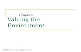 Valuing the Environment Chapter 4 © 2004 Thomson Learning/South-Western.