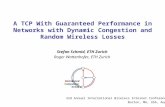 A TCP With Guaranteed Performance in Networks with Dynamic Congestion and Random Wireless Losses Stefan Schmid, ETH Zurich Roger Wattenhofer, ETH Zurich.