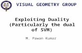 Exploiting Duality (Particularly the dual of SVM) M. Pawan Kumar VISUAL GEOMETRY GROUP.