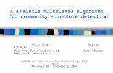 A scalable multilevel algorithm for community structure detection Melih Onus Hristo Djidjev Arizona State University Los Alamos National Laboratory Models.