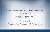 Fundamentals of Information Systems Fourth Edition Chapter 3 Organizing Data and Information.
