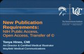 New Publication Requirements: NIH Public Access, Open Access, Transfer of © Tonya Hines, CMI Art Director & Certified Medical Illustrator Mayfield Medical.
