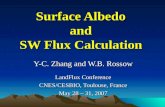 Surface Albedo and SW Flux Calculation Y-C. Zhang and W.B. Rossow LandFlux Conference CNES/CESBIO, Toulouse, France May 28 – 31, 2007.
