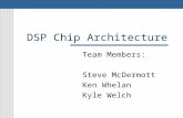 DSP Chip Architecture Team Members: Steve McDermott Ken Whelan Kyle Welch.