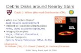 Debris Disks around Nearby Stars David J. Wilner (Harvard-Smithsonian CfA ) What are Debris Disks? dust requires replenishment Interest in Resolved Morphologies.