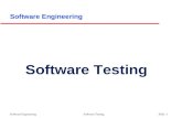 Software Engineering Software Testing Slide 1 Software Testing Software Engineering.