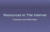 Resources in The Internet Freeware and Web Sites.
