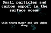 Small particles and carbon export in the surface ocean Chin-Chang Hung* and Gwo-Ching Gong National Taiwan Ocean University.