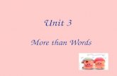 Unit 3 More than Words Oral Practice I Is it possible to communicate without words? Of course it is! Action speaks louder than words. Then ?