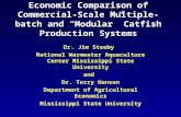 Economic Comparison of Commercial- Scale Multiple-batch and “Modular” Catfish Production Systems Dr. Jim Steeby National Warmwater Aquaculture Center Mississippi.
