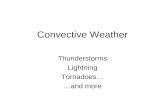 Convective Weather Thunderstorms Lightning Tornadoes… …and more.