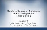 Guide to Computer Forensics and Investigations Third Edition Chapter 8 Macintosh and Linux Boot Processes and File Systems.