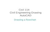 Civil 114 Civil Engineering Drawing AutoCAD Drawing a flowchart.