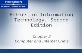 Ethics in Information Technology, Second Edition Chapter 3 Computer and Internet Crime.