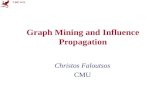 CMU SCS Graph Mining and Influence Propagation Christos Faloutsos CMU.