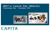 UNIT-e Launch Pad (Mobile) Technology Day - November 2011.