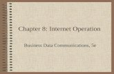 Chapter 8: Internet Operation Business Data Communications, 5e.