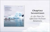 Chapter Seventeen A Life Plan for Effective Human Relations.