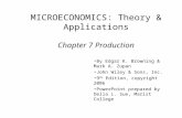 MICROECONOMICS: Theory & Applications Chapter 7 Production By Edgar K. Browning & Mark A. Zupan John Wiley & Sons, Inc. 9 th Edition, copyright 2006 PowerPoint.