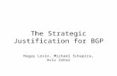 The Strategic Justification for BGP Hagay Levin, Michael Schapira, Aviv Zohar.