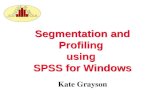 Segmentation and Profiling using SPSS for Windows Kate Grayson.