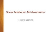 Click to add text Social Media for Aid Awareness Hemanta Sapkota.