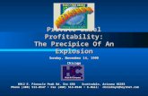 Private Label Profitability: The Precipice Of An Explosion Sunday, November 14, 1999 Chicago 8912 E. Pinnacle Peak Rd. Ste 650 Scottsdale, Arizona 85255.