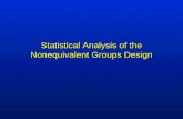 Statistical Analysis of the Nonequivalent Groups Design.