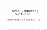 4b.1 Grid Computing Software Components of Globus 4.0 ITCS 4010 Grid Computing, 2005, UNC-Charlotte, B. Wilkinson, slides 4b.