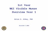 1st Year NGI Visible Human Overview Year 1 Brian D. Athey, PhD December 1, 2000.