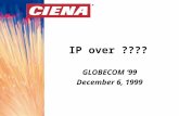 ® IP over ???? ® GLOBECOM ‘99 December 6, 1999. ® Globecom ‘99 December 6, 1999OutlineOutline Concentrate on the network core Deficiencies with traditional.