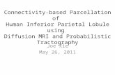 Connectivity-based Parcellation of Human Inferior Parietal Lobule using Diffusion MRI and Probabilistic Tractography Joe Xie May 26, 2011.