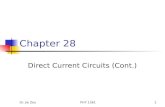 Dr. Jie ZouPHY 13611 Chapter 28 Direct Current Circuits (Cont.)