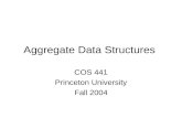 Aggregate Data Structures COS 441 Princeton University Fall 2004.