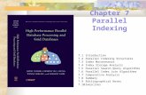 Chapter 7 Parallel Indexing 7.1Introduction 7.2Parallel Indexing Structures 7.3Index Maintenance 7.4Index Storage Analysis 7.5Parallel Search Query Algorithms.