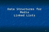 1 Data Structures for Media Linked Lists. 2 Review: Abstract Data Types Review: Abstract Data Types Review: Pointers and References Review: Pointers and.