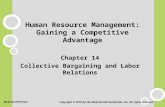 Human Resource Management: Gaining a Competitive Advantage Chapter 14 Collective Bargaining and Labor Relations Copyright © 2010 by the McGraw-Hill Companies,