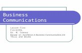 Business Communications Lesson Five FJU/AIEDL Dr. M. Connor Based on Excellence in Business Communication,5/e Thill and Bovée.