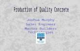 Joshua Murphy Sales Engineer Master Builders Technologies.