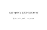 Sampling Distributions Central Limit Theorem. Objectives Investigate the variability in sample statistics from sample to sample Find measures of central.