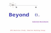 APS Neutrino Study: Reactor Working Group Beyond   Gabriela Barenboim.