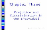 Chapter Three Prejudice and Discrimination in the Individual © Pine Forge Press, an imprint of Sage Publications, 2003.