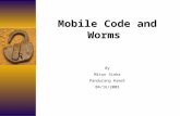 Mobile Code and Worms By Mitun Sinha Pandurang Kamat 04/16/2003.