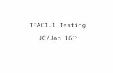 TPAC1.1 Testing JC/Jan 16 th. Comparator Investigations Two (related) symptoms were observed – Non-gaussian threshold scans, with steep sides and flat.