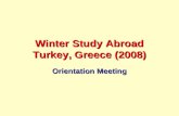 Winter Study Abroad Turkey, Greece (2008) Orientation Meeting.