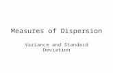 Measures of Dispersion Variance and Standard Deviation.