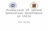 Production of Second Generation Bioethanol in Chile Pia Wiche.