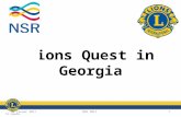 Til tjeneste HS januar 2011NSR 20111 Lions Quest in Georgia.